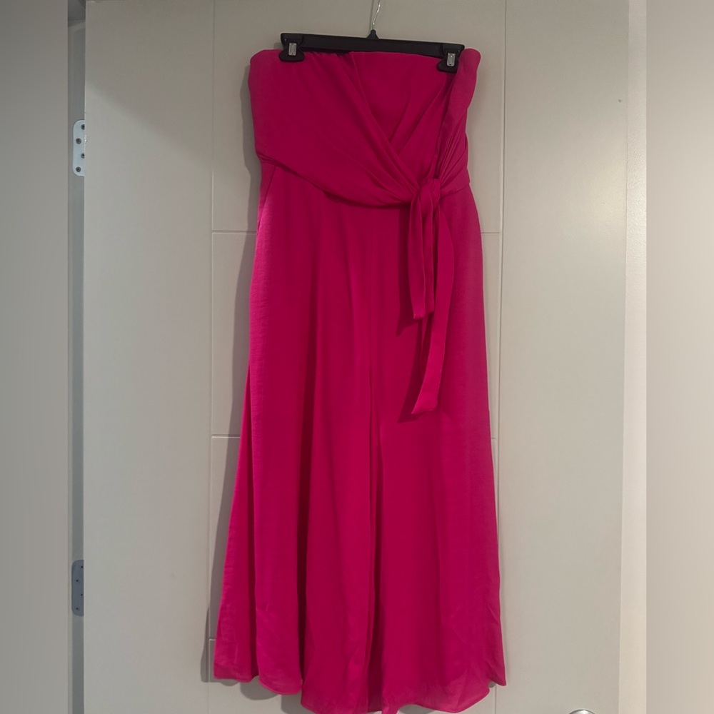 Maeve Vibrant Pink Strapless Romper Size 8